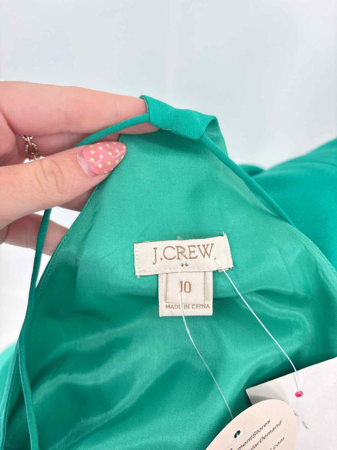 Size 10 J Crew Green Dress