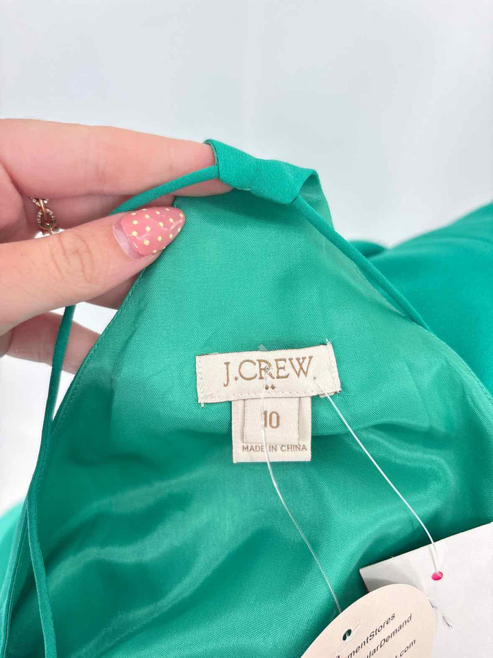 Size 10 J Crew Green Dress