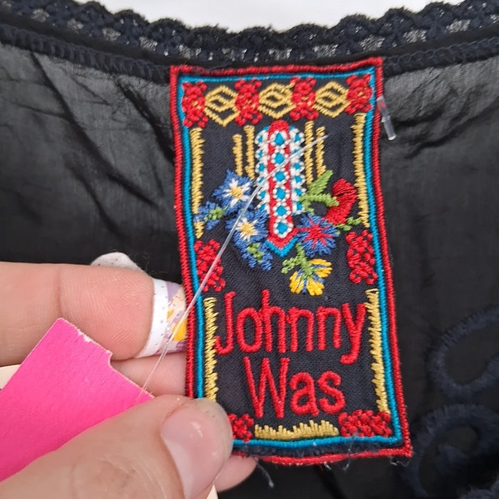 Size M Johnny Was Black Shirt
