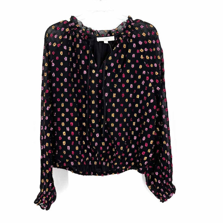 Size S LOFT Black Print Shirt