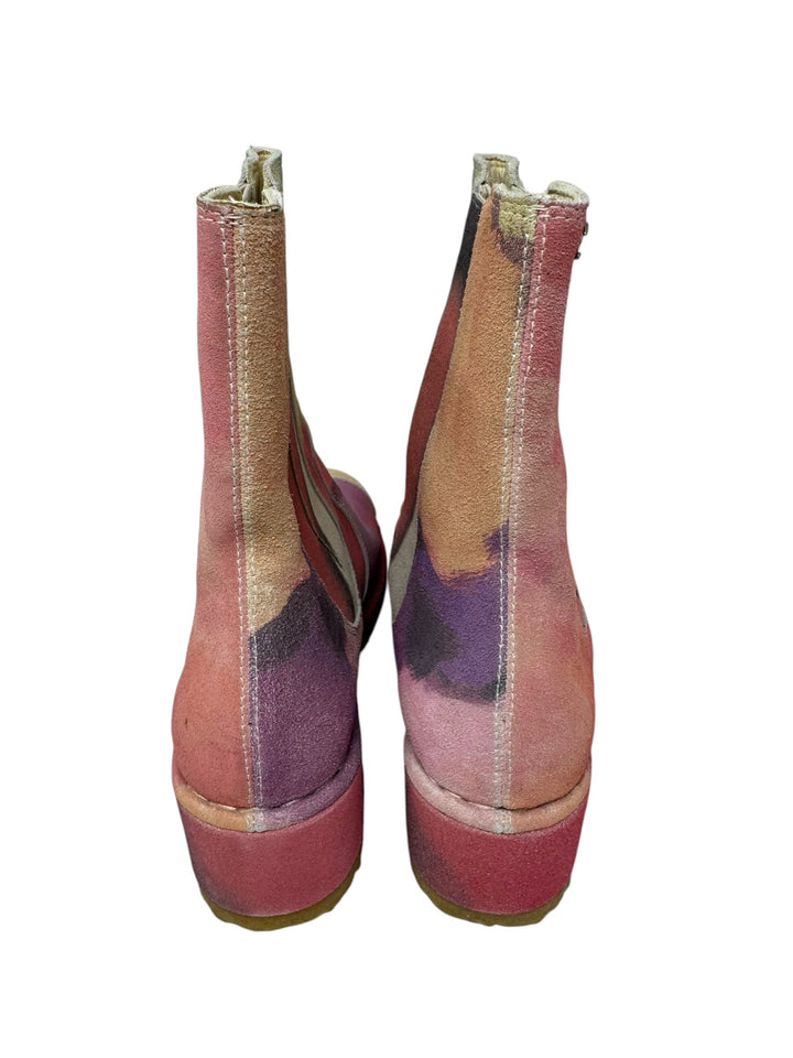 Shoe Size 38.5 Chanel Multi-Color Suede Luxury - Boots