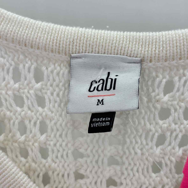 Size M CABI White Sweater