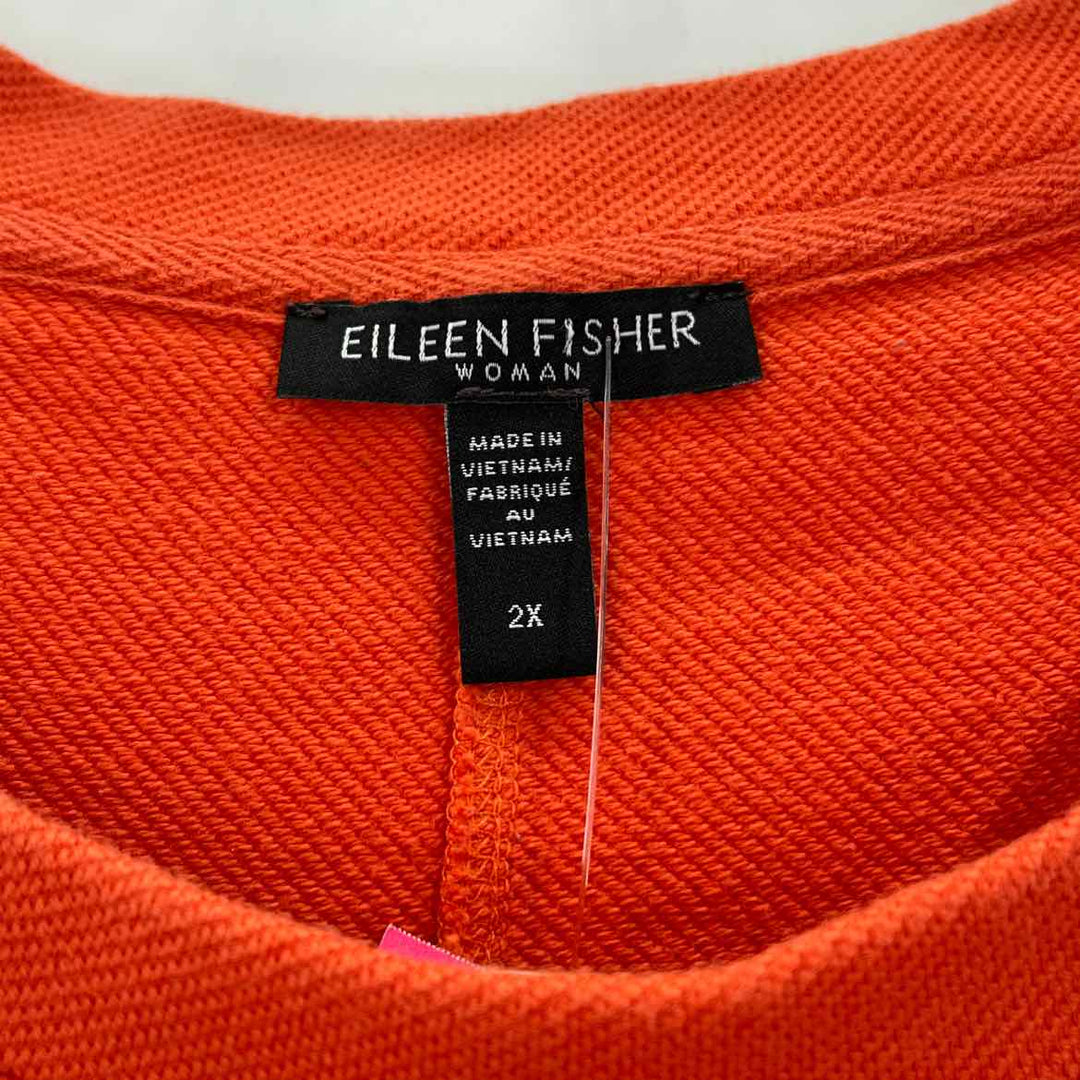 Size 2X Eileen Fisher Orange Shirt