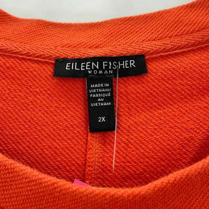 Size 2X Eileen Fisher Orange Shirt