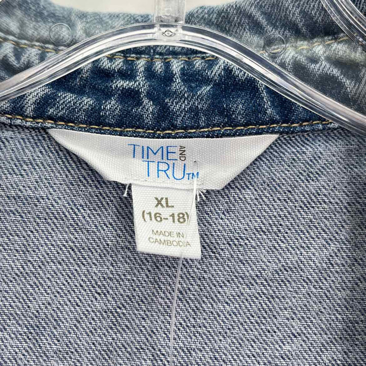 Size XL TIME AND TRUE Denim Shirt