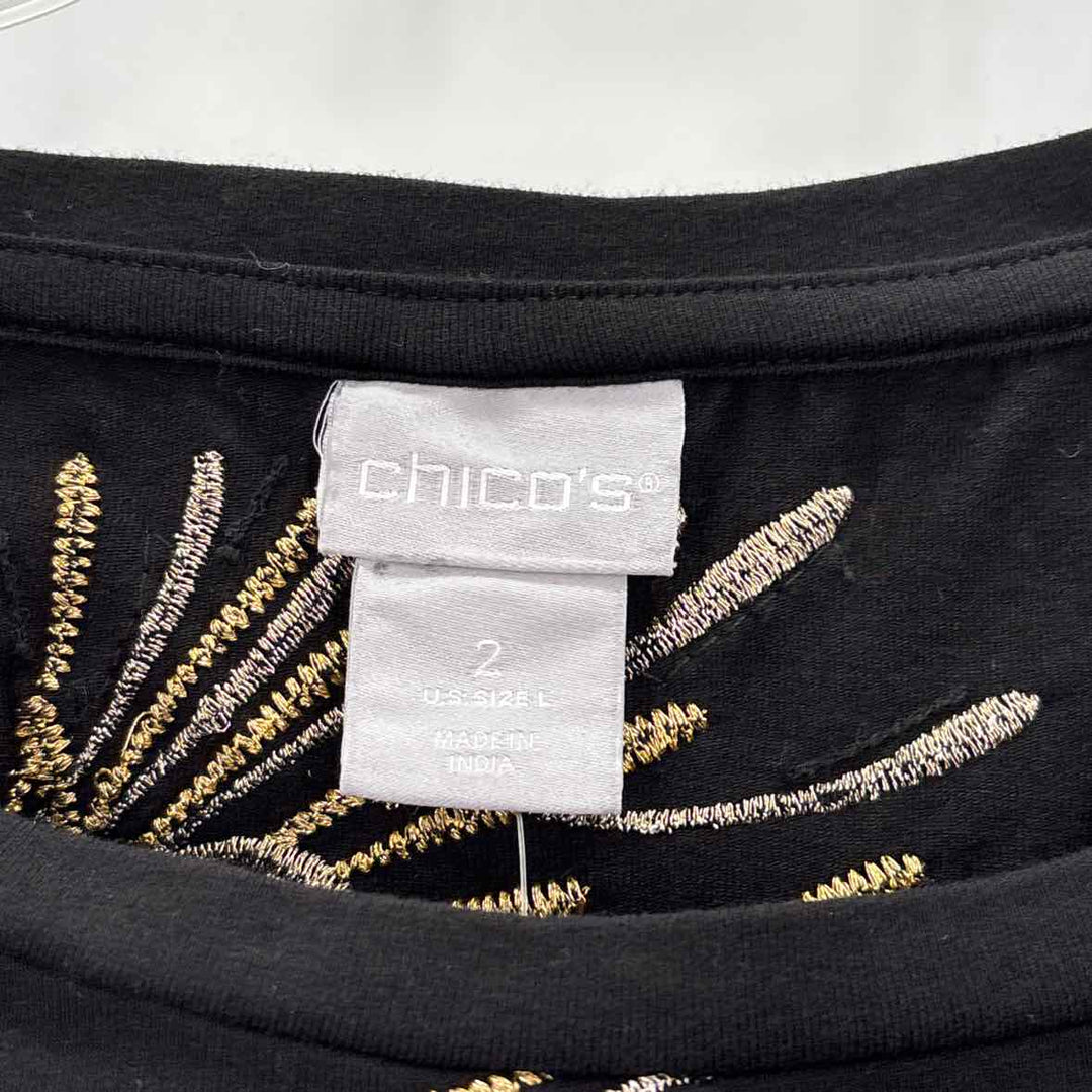 Size L Chico's Black Sweater