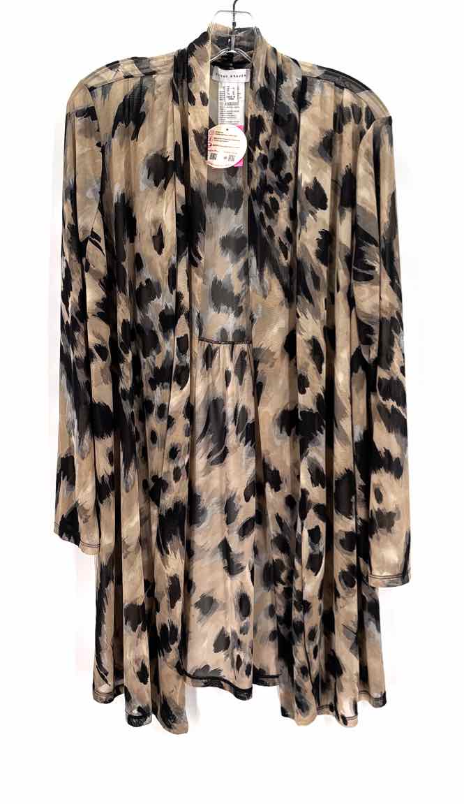 Size L SUSAN GRAVER Multi-Color Mesh Cardigan