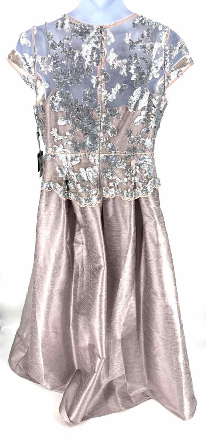 Size 16 Adrianna Papell Gray Sateen PROM
