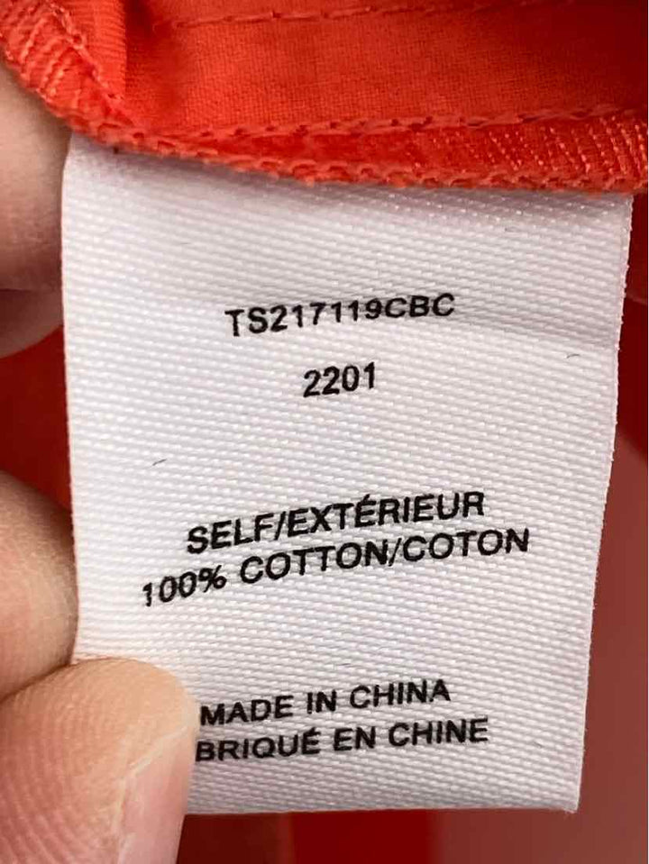 Size 6 DEREK LAM Orange Shirt