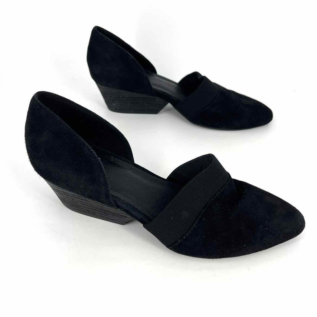 Shoe Size 7 Eileen Fisher Black Suede Pumps