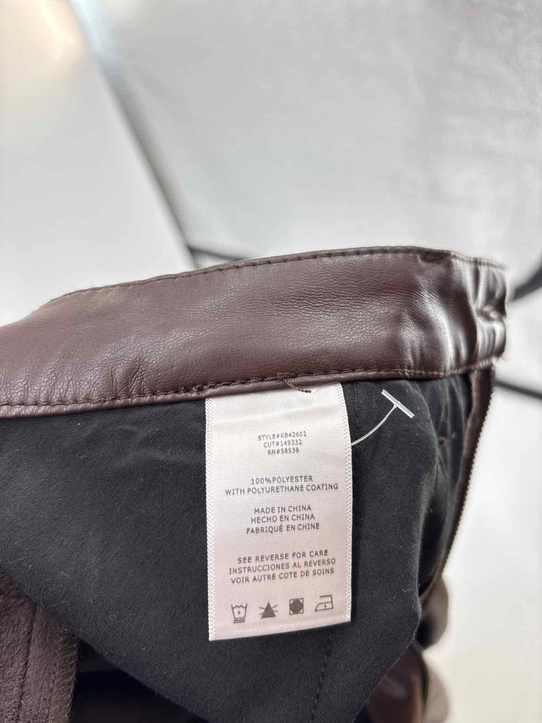 Size 6 KUT Brown Leather Pants