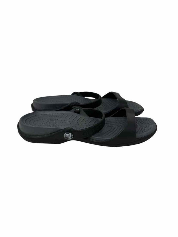 Shoe Size 7 Crocs Black Sandals