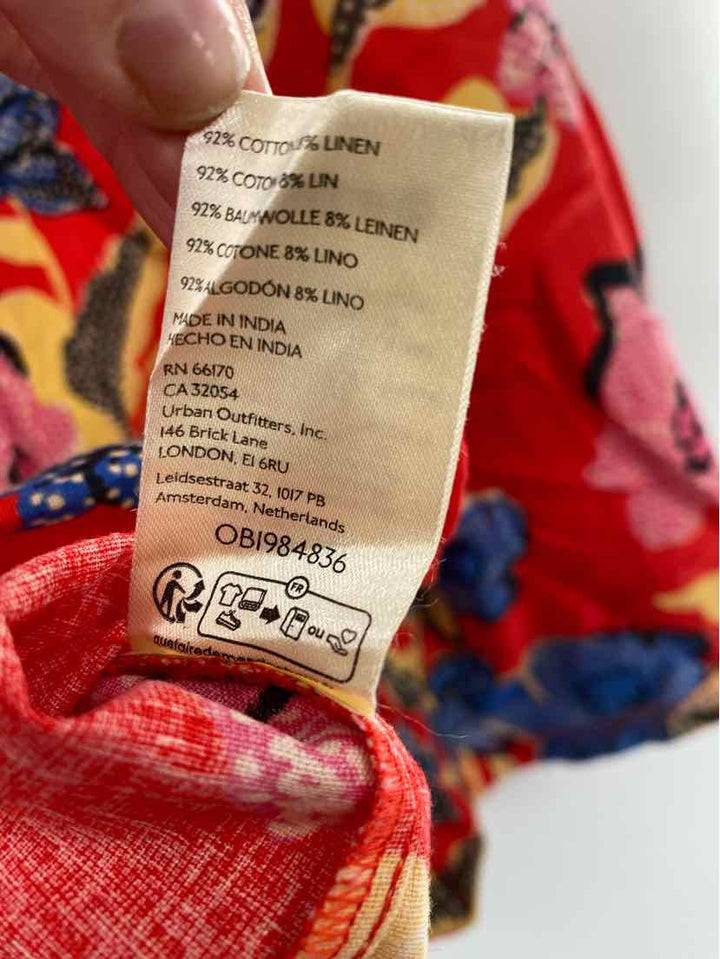 Size XL WE THE FREE Red Print Dress