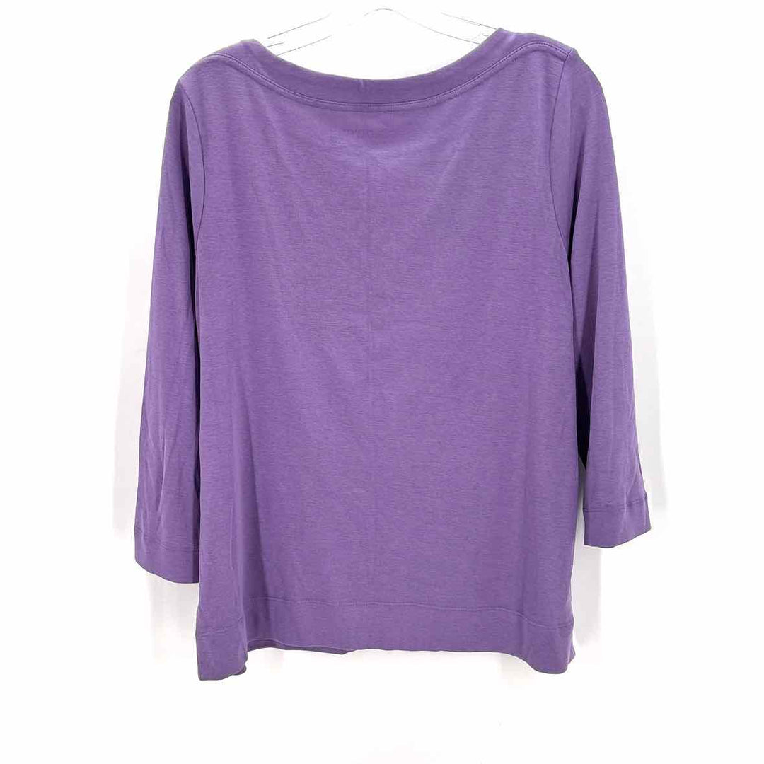 Size L Chico's Purple Cotton Shirt