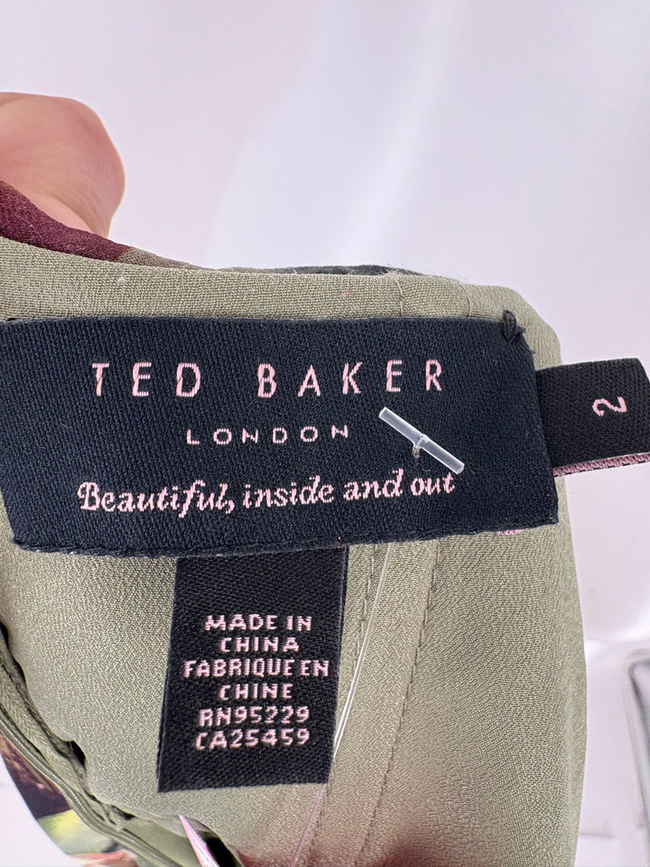 Size M TED BAKER Green Dress