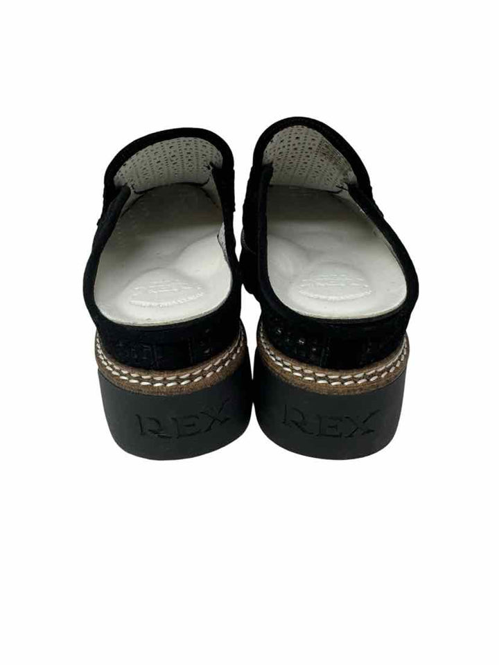 Shoe Size 7 Black Mules