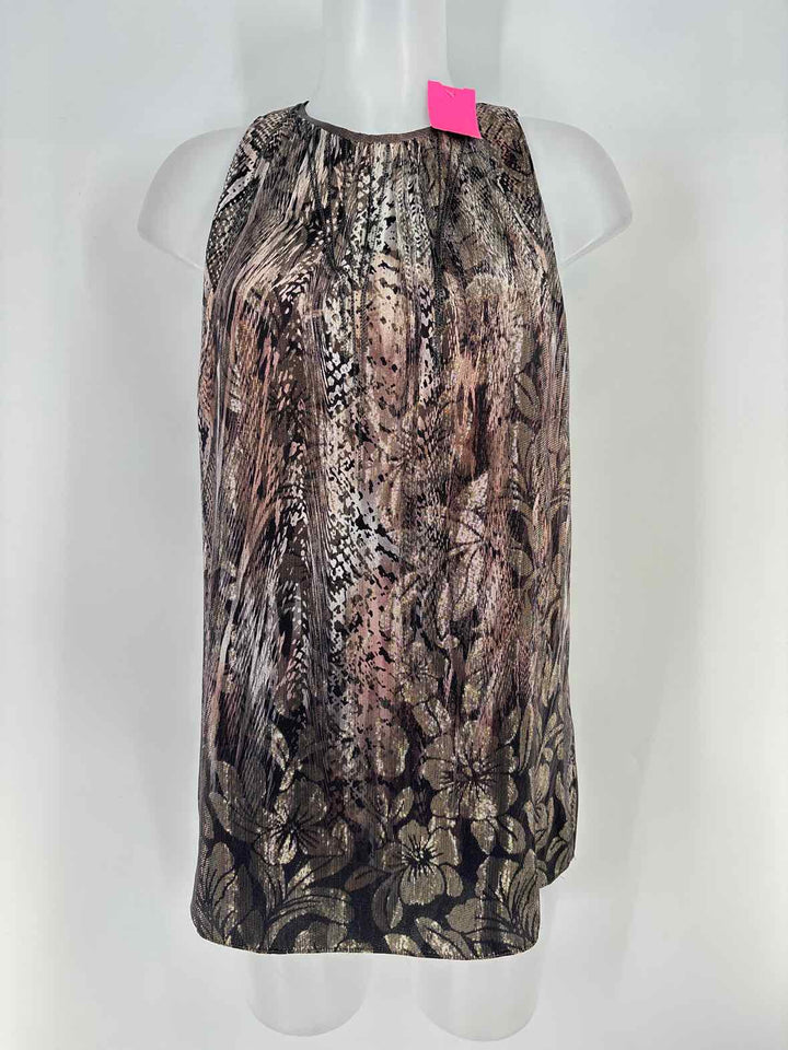 Size M ELIE TAHARI Gold Shirt