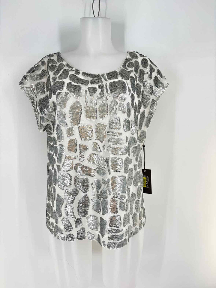 Size M Vince Camuto Silver Shirt