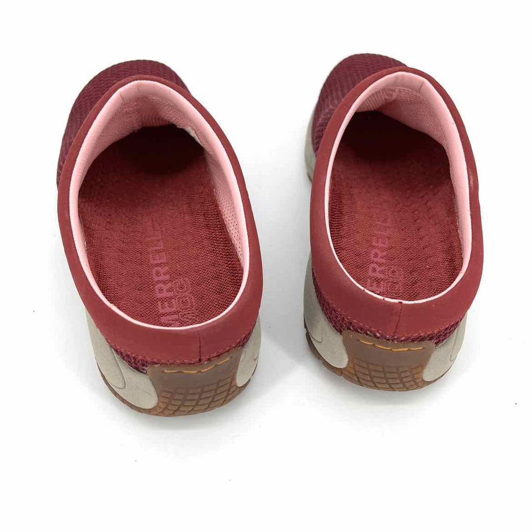 Shoe Size 11 MERRELL Burgundy Mesh Clogs