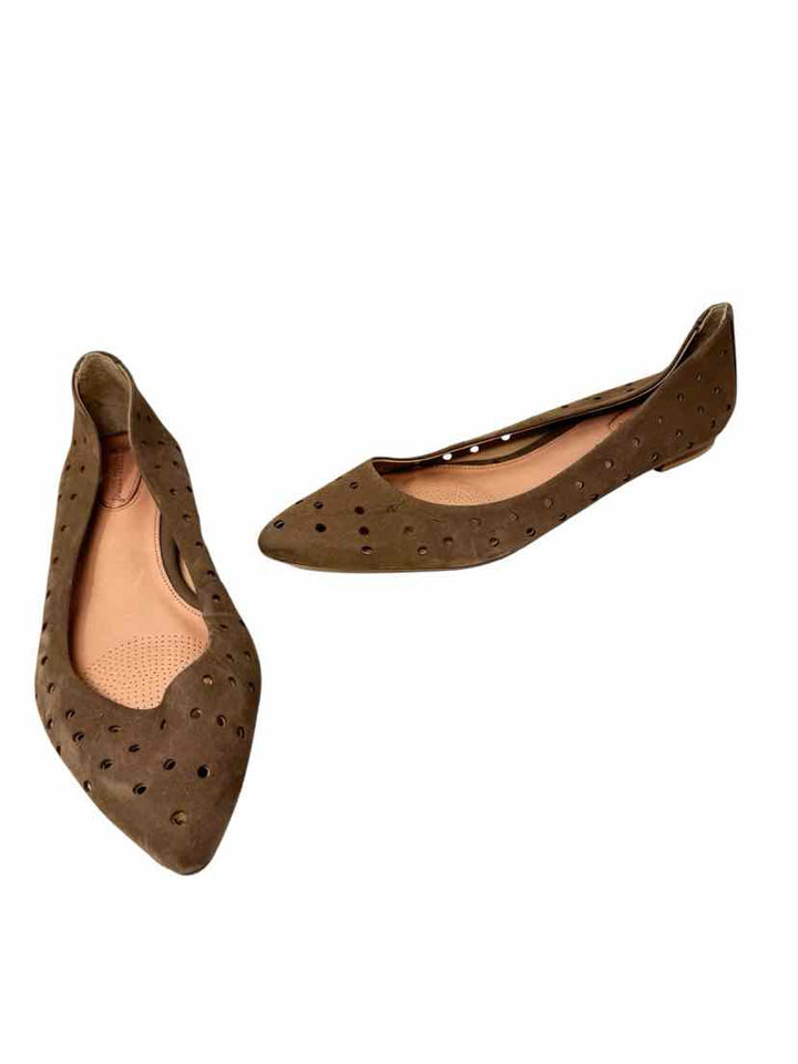 Shoe Size 10 CORSO COMO Tan Suede Flats