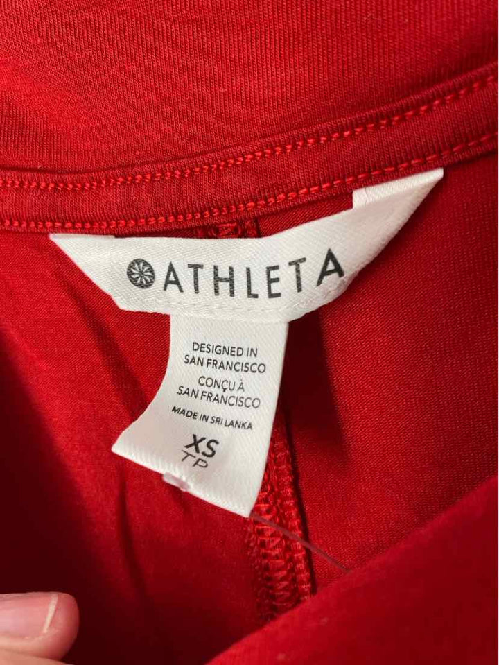 Size XS Athleta Red Shirt