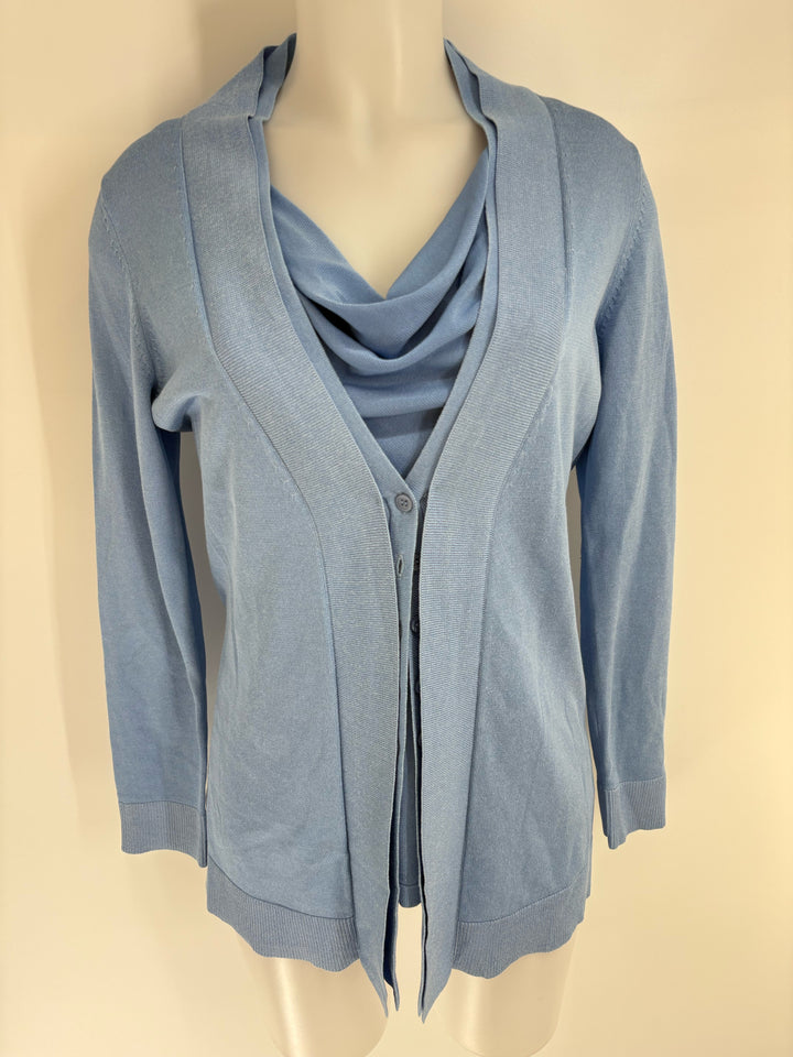 Size M ETCETERA Blue Cardigan