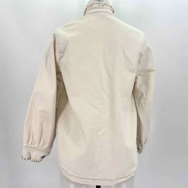 Size 6 Cream Denim Jacket