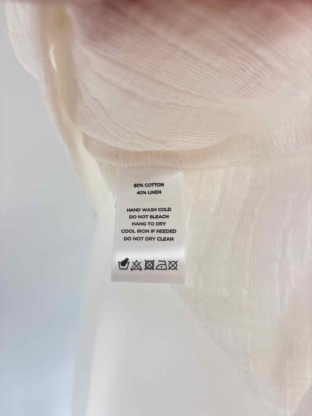 Size L LILLA P Cream Shirt
