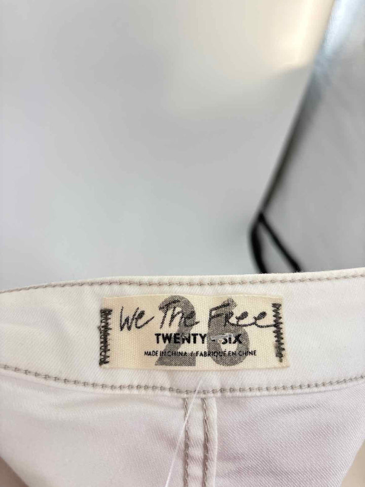 Size 26 WE THE FREE White Pants