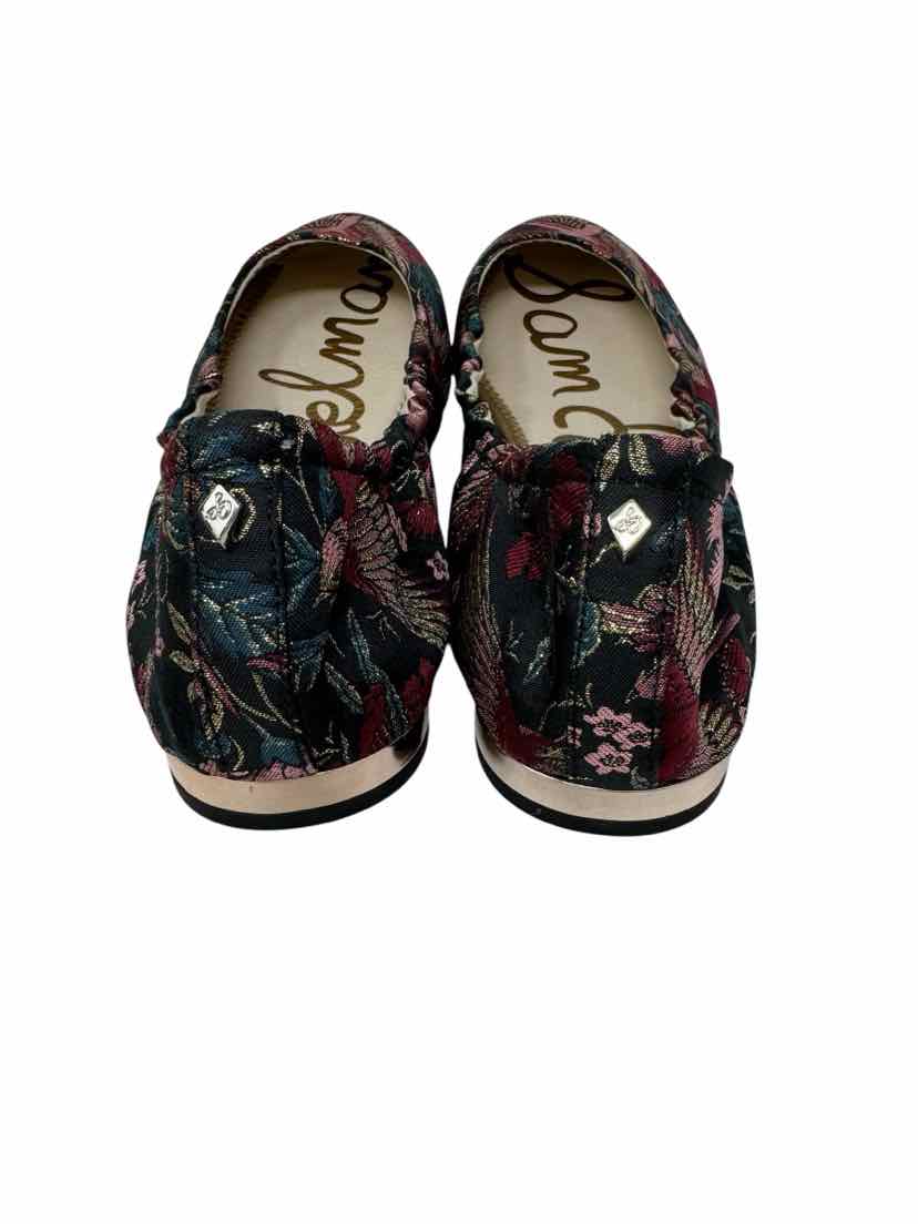 Shoe Size 9.5 Sam Edeleman Burgundy Sateen Flats
