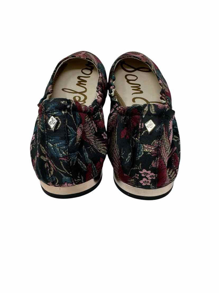 Shoe Size 9.5 Sam Edeleman Burgundy Sateen Flats