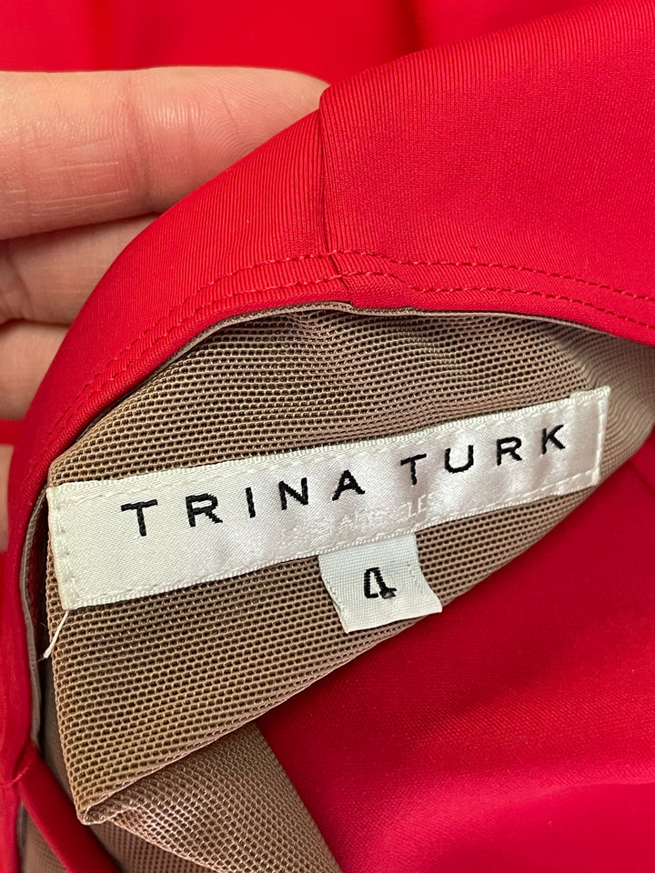 Size 4 TRINA TURK Red Dress