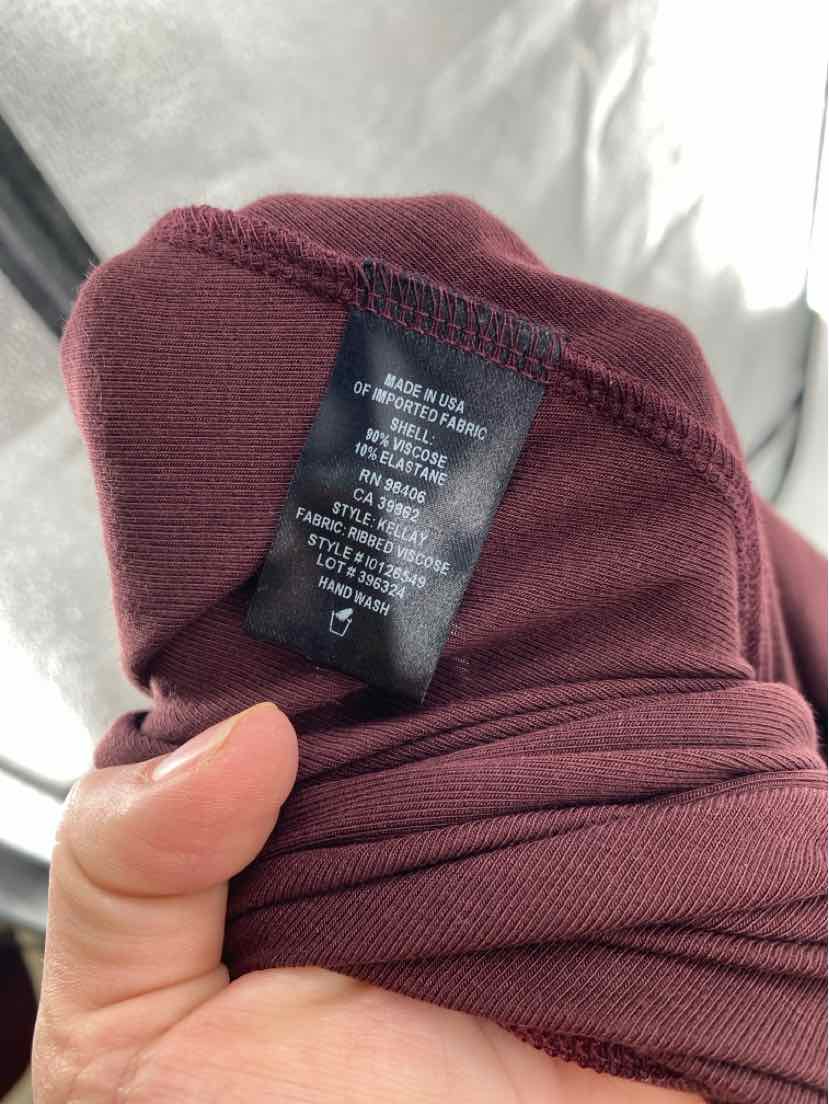 Size Petite THEORY Burgundy Shirt