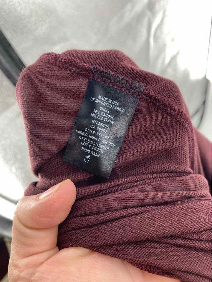 Size Petite THEORY Burgundy Shirt