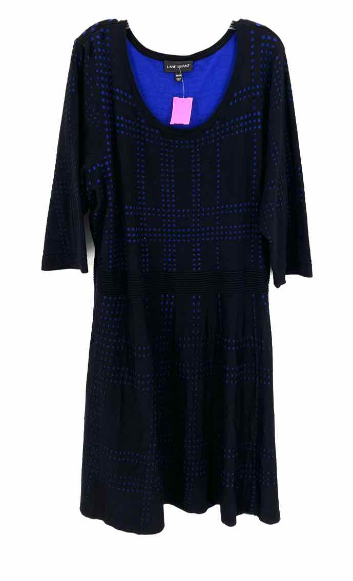 Size 26/28 LANE BRYANT Black Knit 2 PC Dress