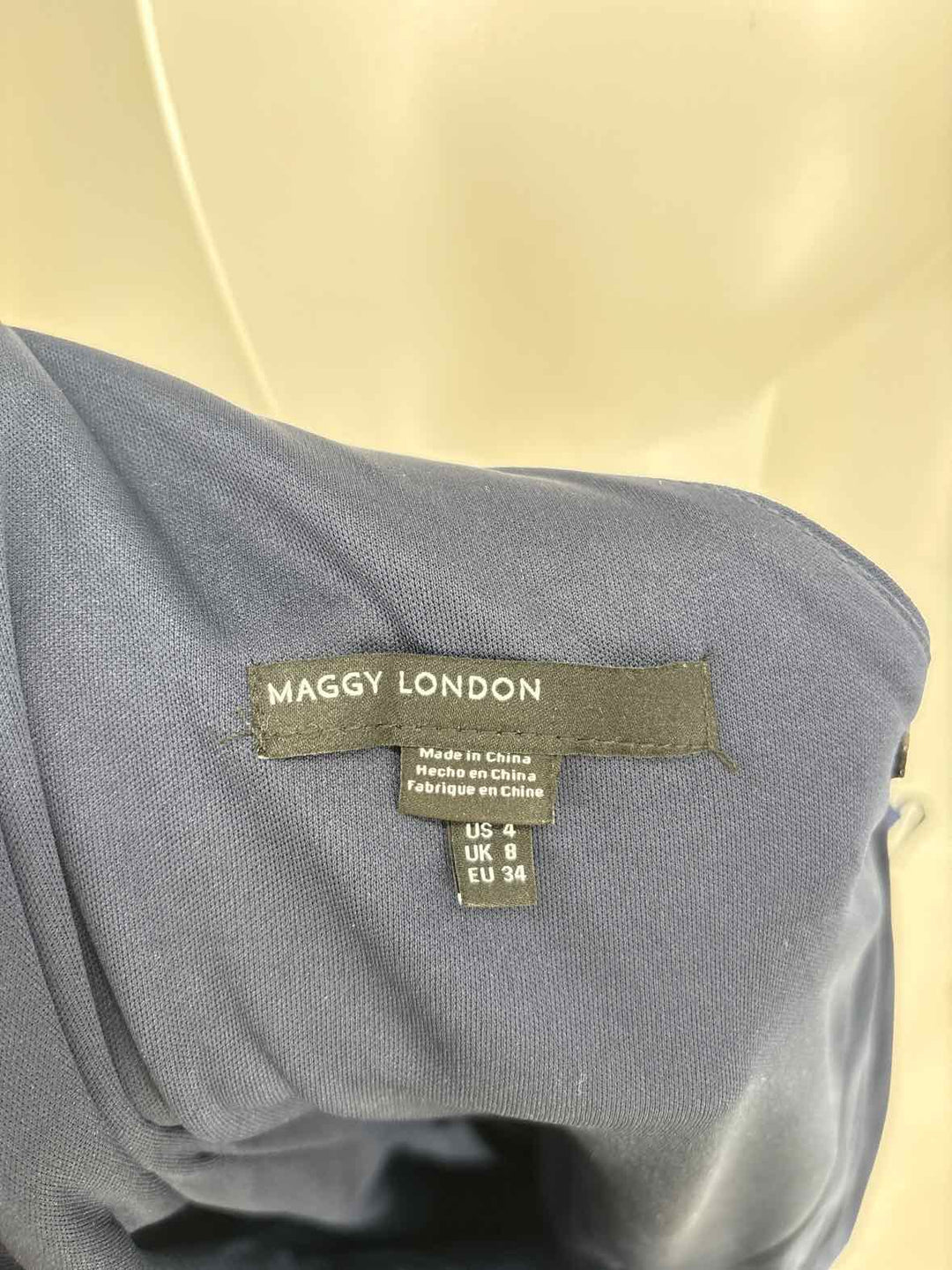 Size 4 MAGGY LONDON Navy Dress