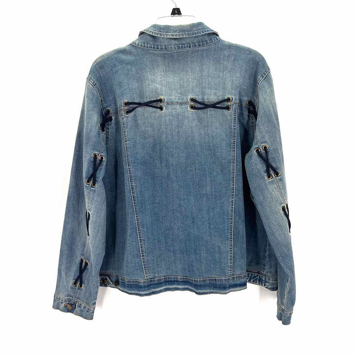 Size 2X Bandalino Blue Denim Jacket