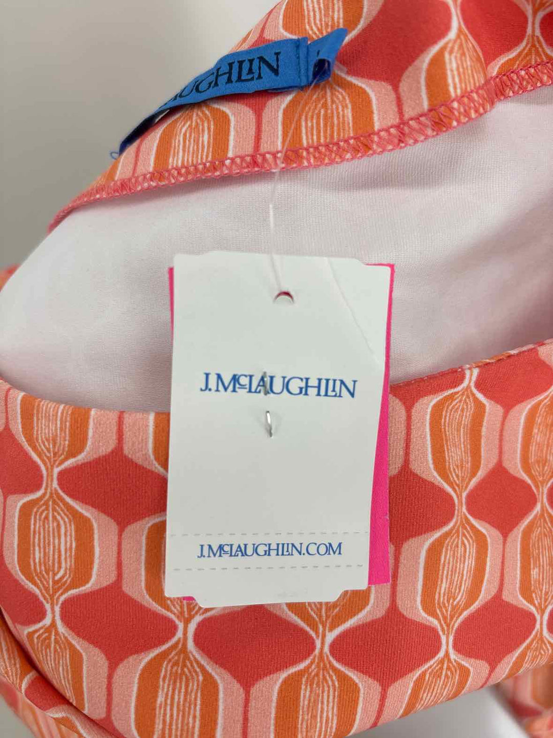 Size L J MCLAUGHLIN Orange Shirt