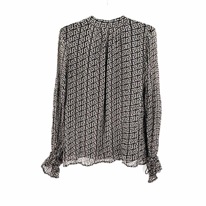 Size 36 Black Print Shirt