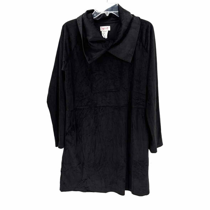 Size L Black Velour Dress