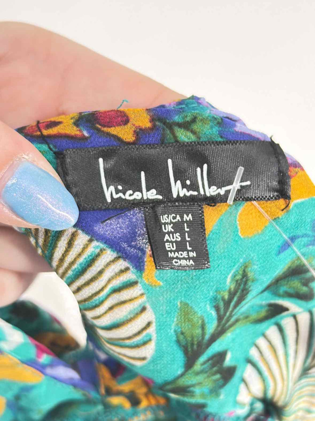 Size M NICOLE MILLER Multi-Color Shirt