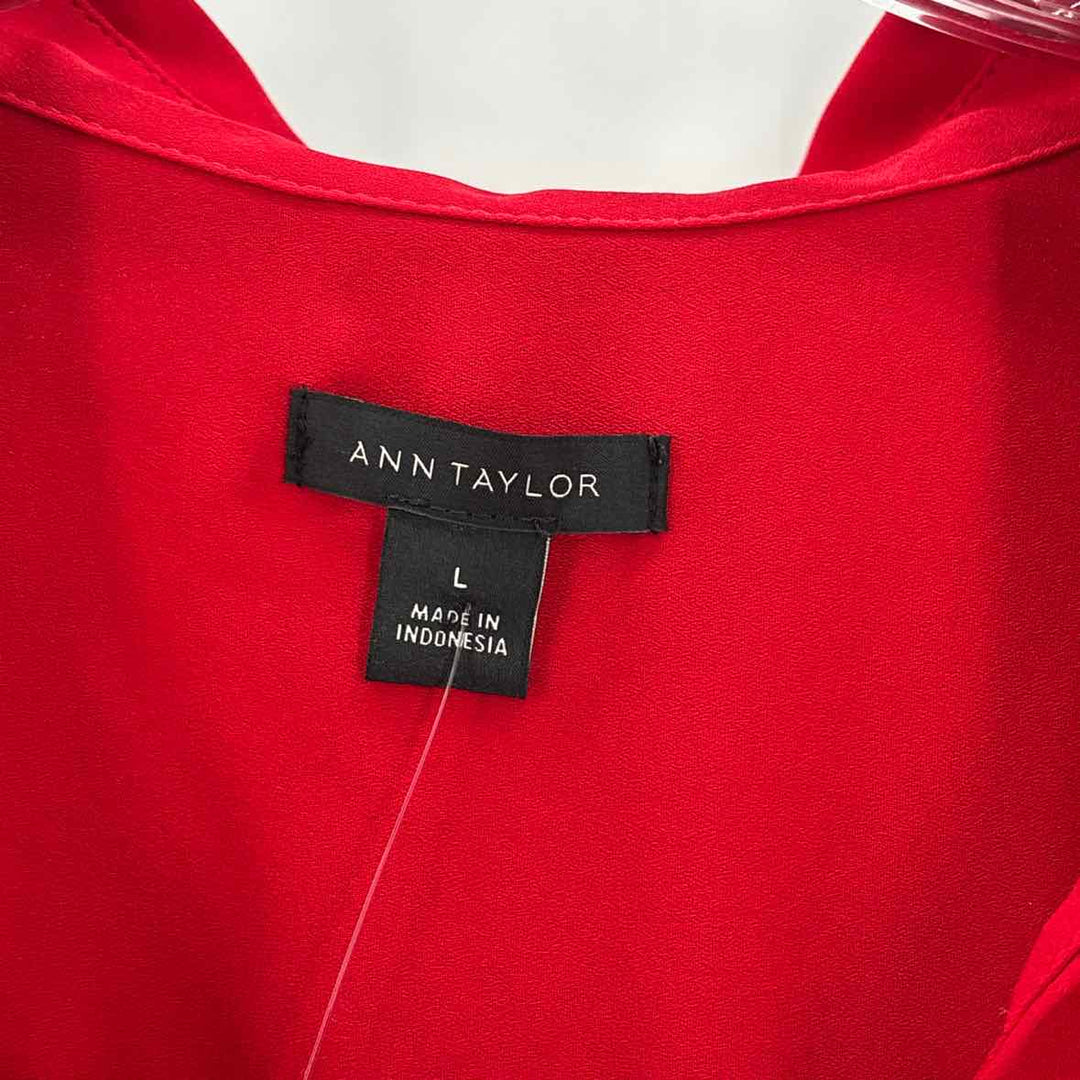 Size L Ann Taylor Red Shirt