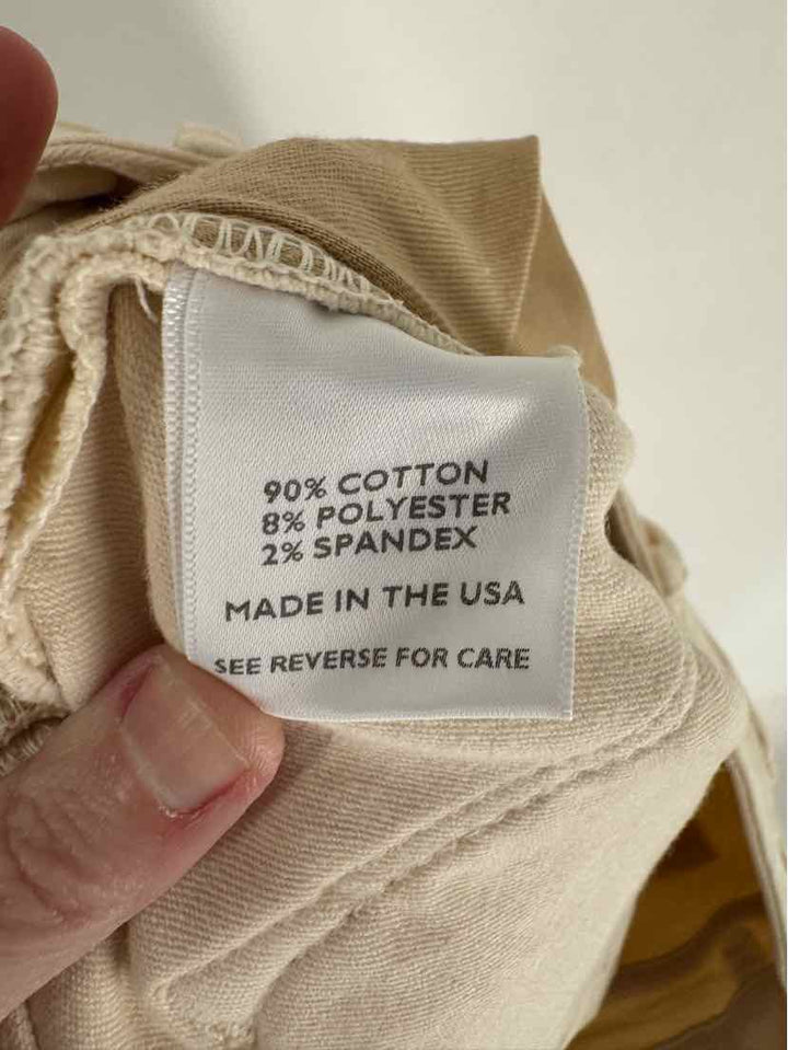 Size 28 ANN MASHBURN Cream Pants