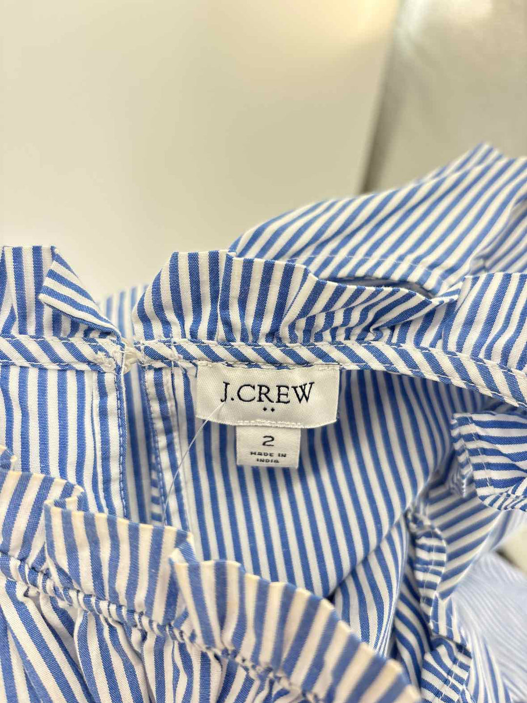 Size 2 J Crew Blue Print Dress