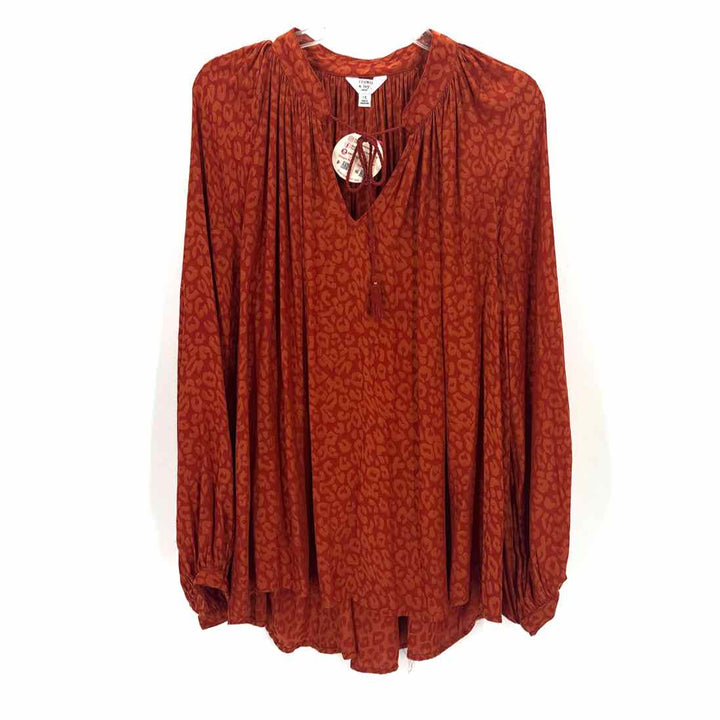 Size 1X CROWN &amp; IVY Rust Shirt