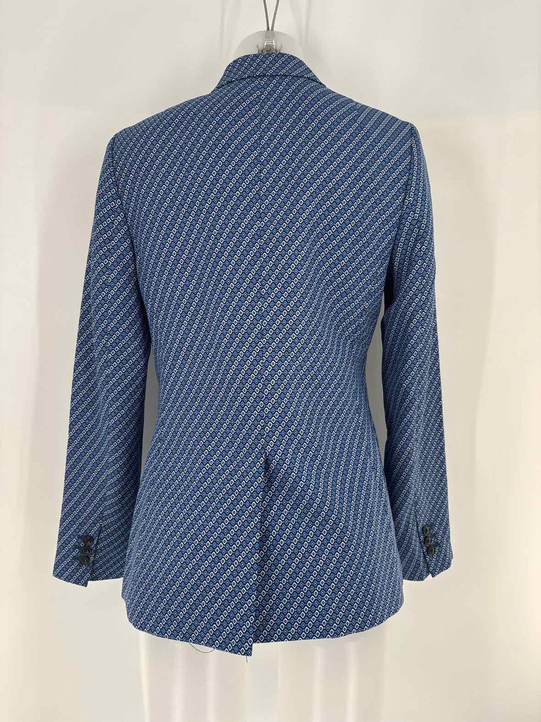 Size 8 Banana Republic Blue Print Blazer