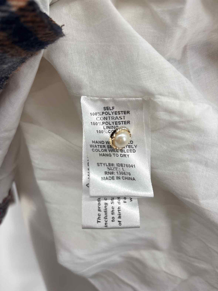Size L INA White Print Dress