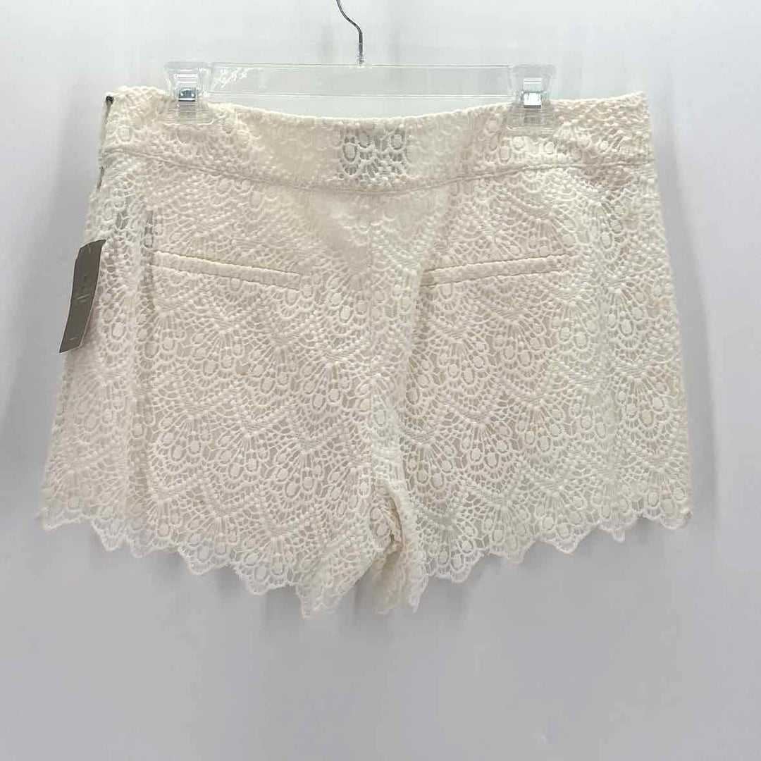 Size 12 ELEVENESS Cream Shorts