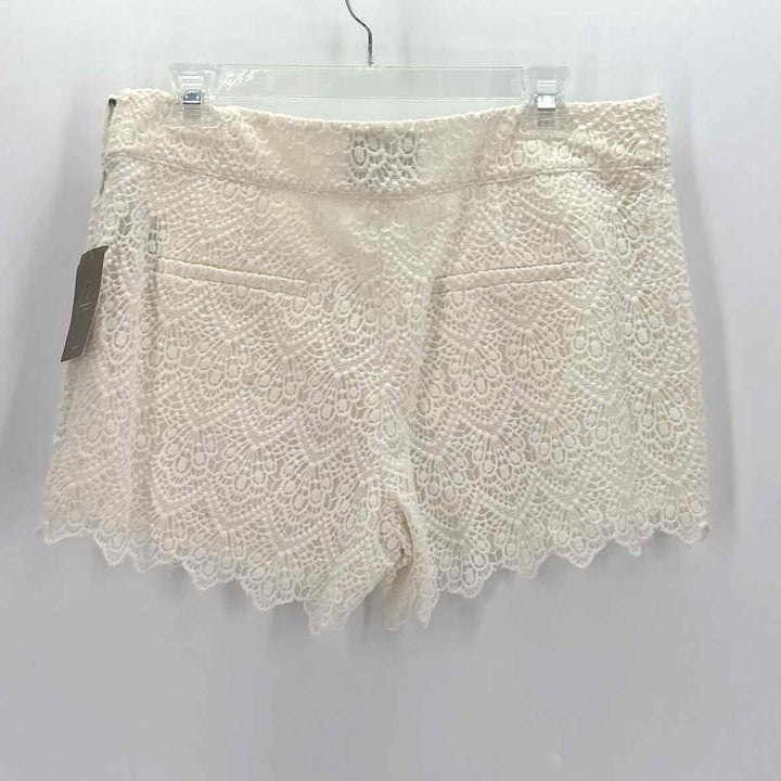Size 12 ELEVENESS Cream Shorts