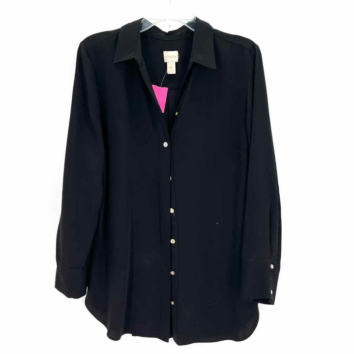 Size L Chico's Black Shirt